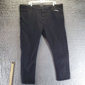 Kenneth Cole Jeans Mens 42x30 Black Tapered Fit Stretch Construction Comfortable